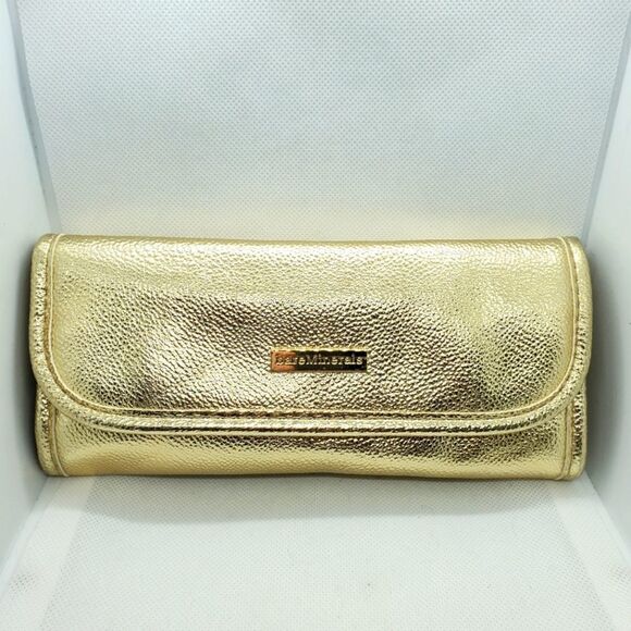 NWOT Bare Minerals Gold Makeup Brush Holder - Picture 1 of 5